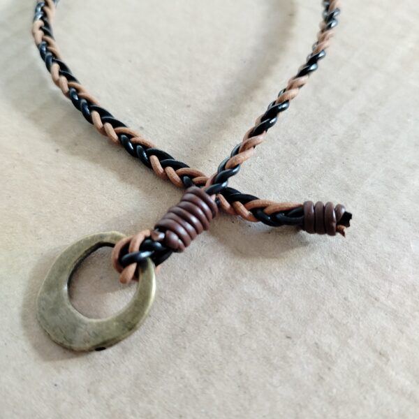 Bracciale “Cueros” unisex colorato in vera pelle regolabile - Collezione Vintage Style - immagine 11