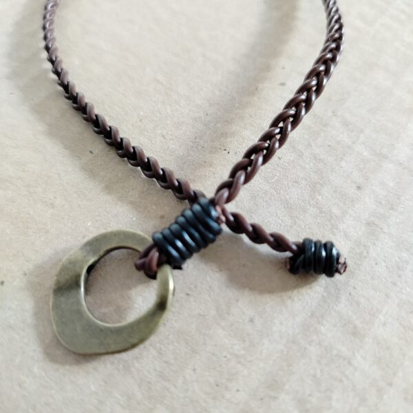 Bracciale “Cueros” unisex colorato in vera pelle regolabile - Collezione Vintage Style - immagine 9