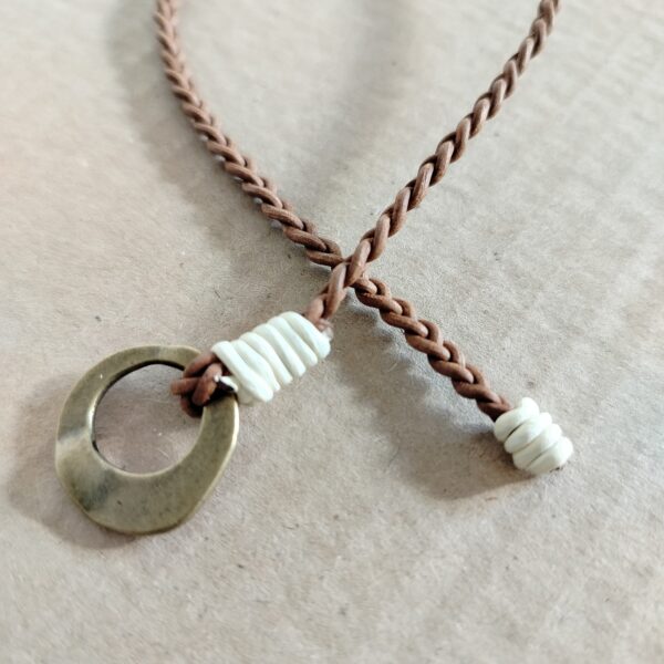 Bracciale “Cueros” unisex colorato in vera pelle regolabile - Collezione Vintage Style - immagine 7