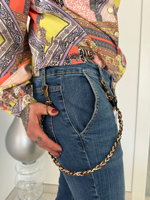 Catena da pantalone “Cueros” unisex colorato in vera pelle - Collezione Vintage Style - immagine 11